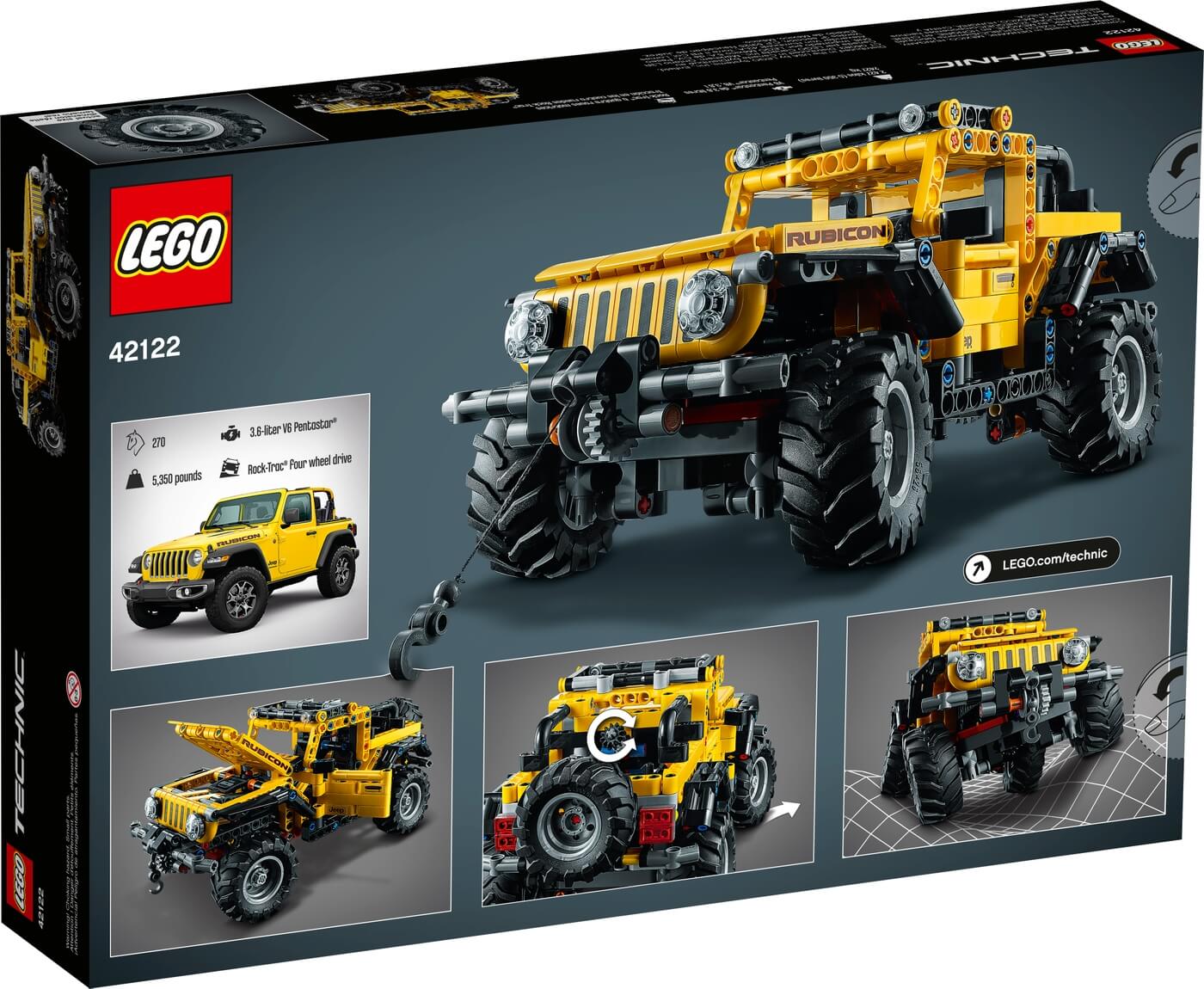 Jeep Wrangler ( Lego 42122 ) imagen h