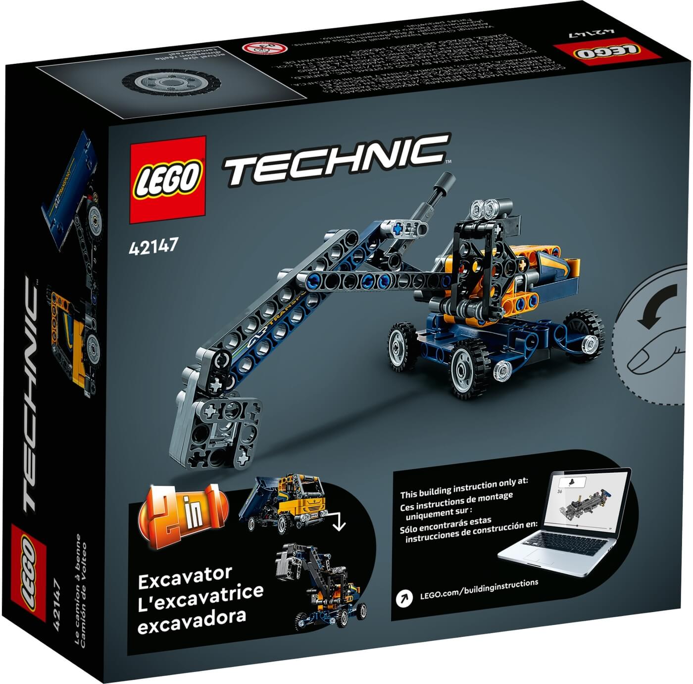 2en1 Volquete Excavadora ( Lego 42147 ) imagen d