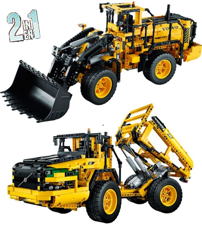 Excavadora con Ruedas VOLVO L350F con control remoto ( Lego 42030 ) imagen f