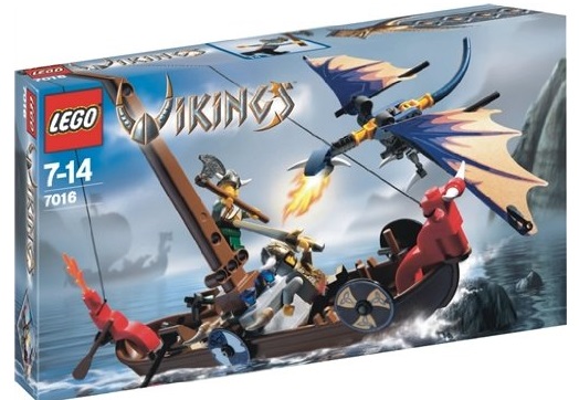 Barco Vikingo contra el Dragon Wyvern ( Lego 7016 ) imagen b