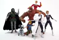Set de 7 figuras de los 4 fantásticos