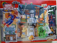 Baxter Building con Spider-Man, Thing y Dr. Doom