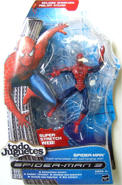 SpiderMan with wall hanging web Juguetes Juguetodo