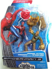 Hammer Attack SandMan versus SpiderMan con trampa viscosa