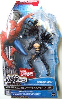 SpiderMan Symbiote busting double punch