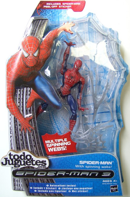 SpiderMan with spinning webs