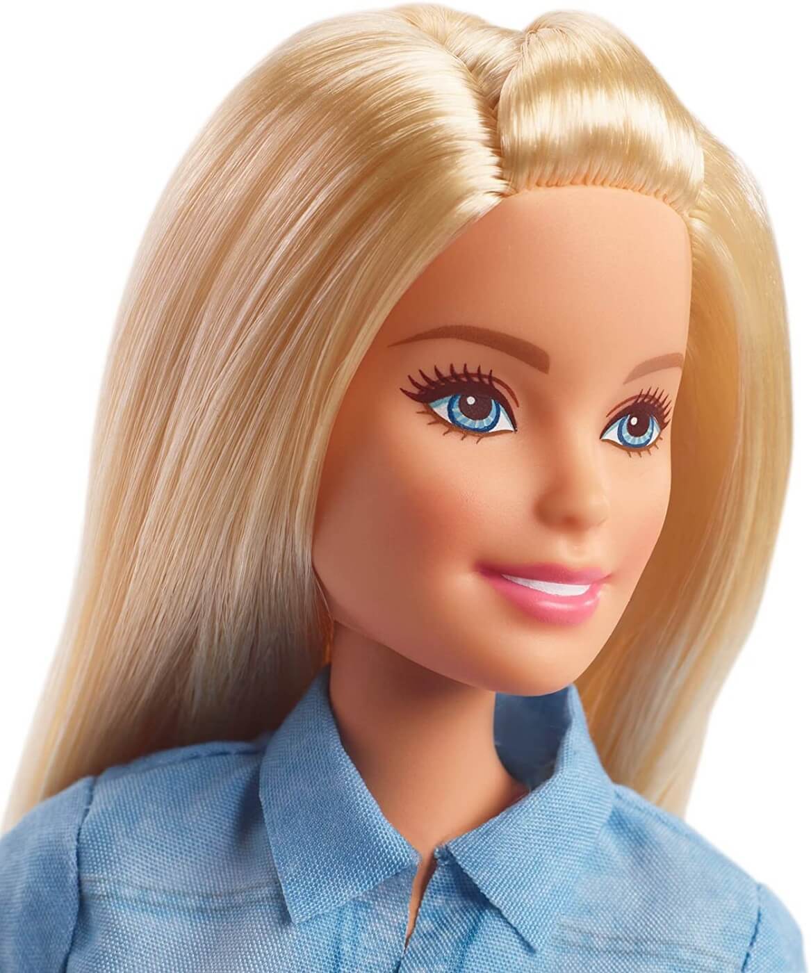 Barbie Dreamhouse Adventure rubia con vestido vaquero ( Mattel GHR58 ) imagen b