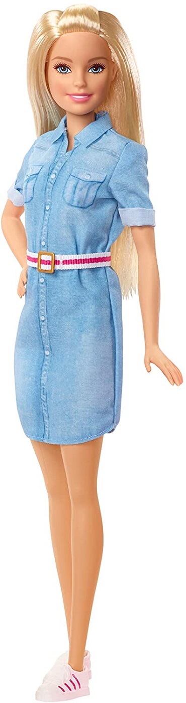Barbie Dreamhouse Adventure rubia con vestido vaquero ( Mattel GHR58 ) imagen a