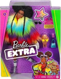 Barbie Extra 1 Abrigo Arco iris con Caniche