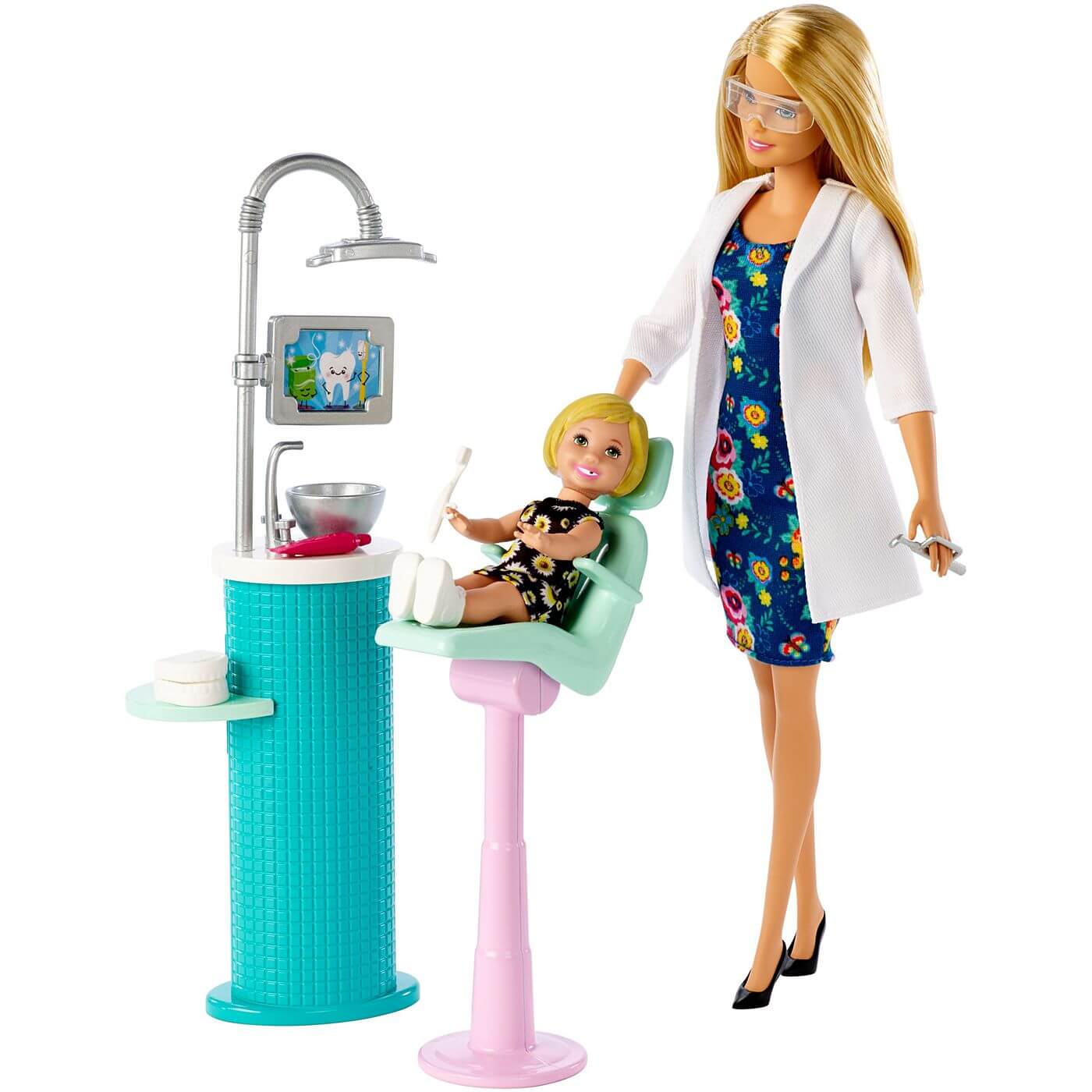 Barbie Dentista Rubia ( Mattel FXP16 ) imagen c