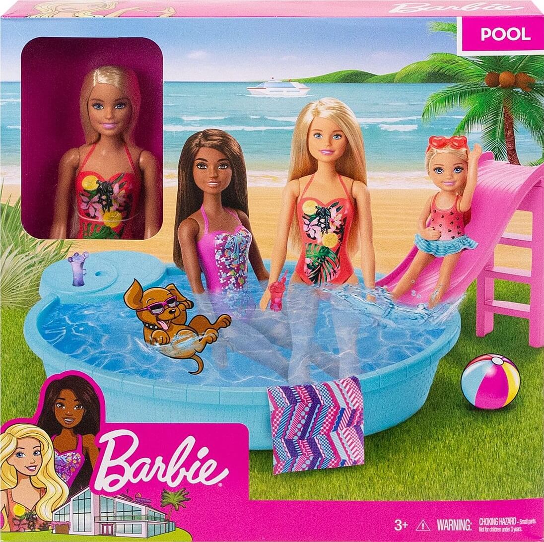 Barbie con Piscina ( Mattel GHL91 ) imagen e