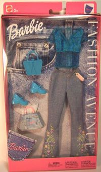 Barbie Moda Vaquera Pantalon y Blusa azul