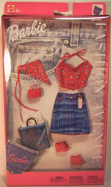 Barbie Moda Vaquera Top rojo