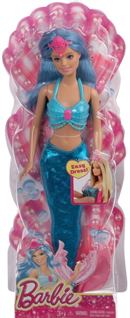 Barbie combi sirena azul ( Mattel CFF31 ) imagen c