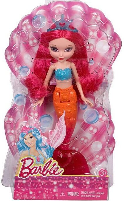 Barbie mini sirena pelo rosa ( Mattel CGM78 ) imagen b