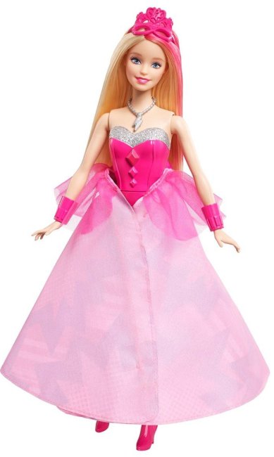 Barbie superprincesa 2 en 1  ( Mattel CDY61 ) imagen c