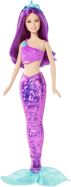 Barbie combi sirena violeta ( Mattel CFF30 ) imagen a