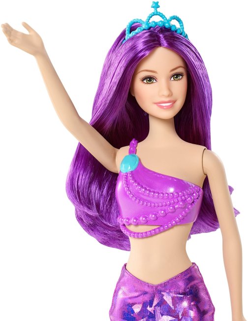 Barbie combi sirena violeta ( Mattel CFF30 ) imagen b