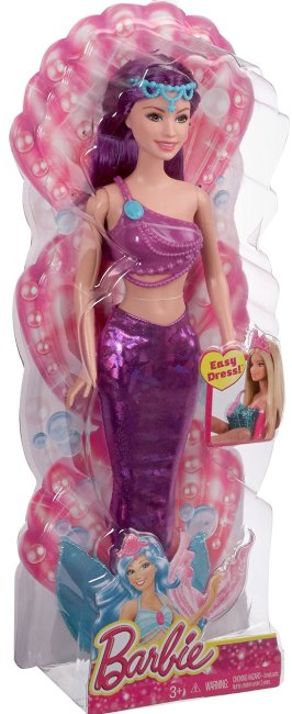 Barbie combi sirena violeta ( Mattel CFF30 ) imagen c