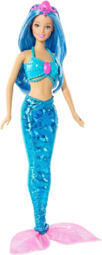 Barbie combi sirena azul