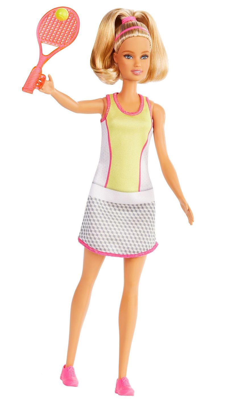 Barbie yo quiero ser tenista con accesorios ( Mattel GJL65 ) imagen c