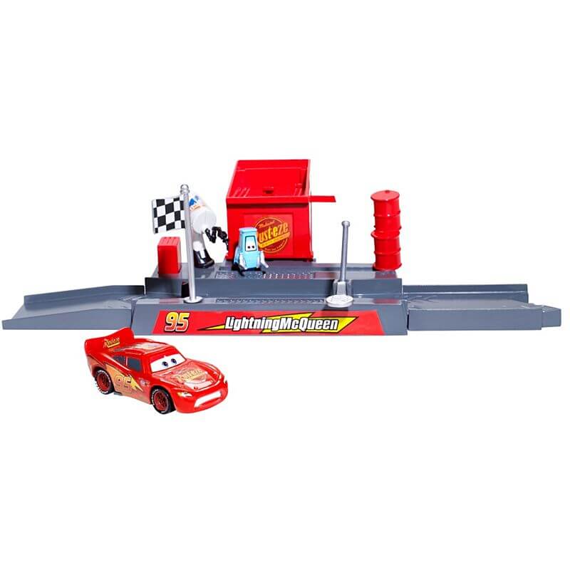 Cars: Piston Cup Pit Stop Play and Race Launcher ( Mattel CDP74 ) imagen a