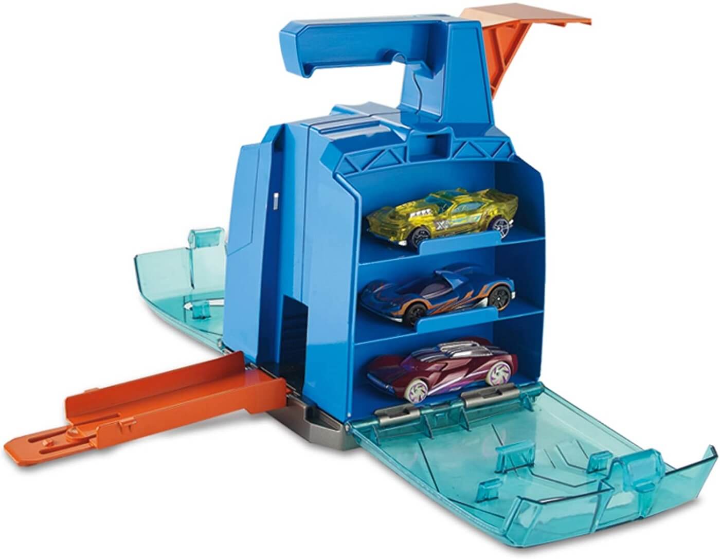 Superlanzador Minigaraje Track Builder ( Mattel GCF92 ) imagen a