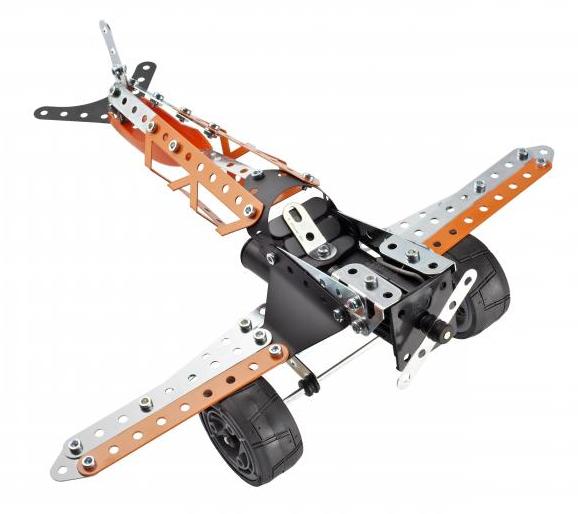 MECCANO 836550 Confezione Metallica Per Costruire 20 Veicoli - 230 Pezzi Con Motore 3V Incluso