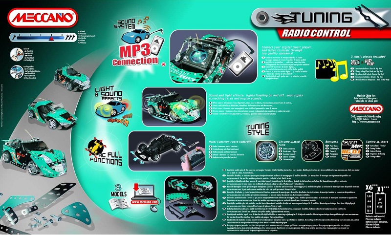 Tuning Radio Control MP3 Sound System-AZUL ( Meccano 868959 ) imagen d