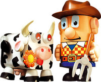 Granjero con Vaca