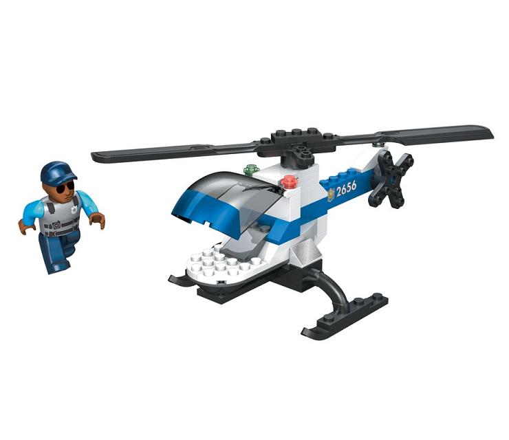 Helicóptero de Policía y personaje ( Mega Bloks 2413 ) imagen a