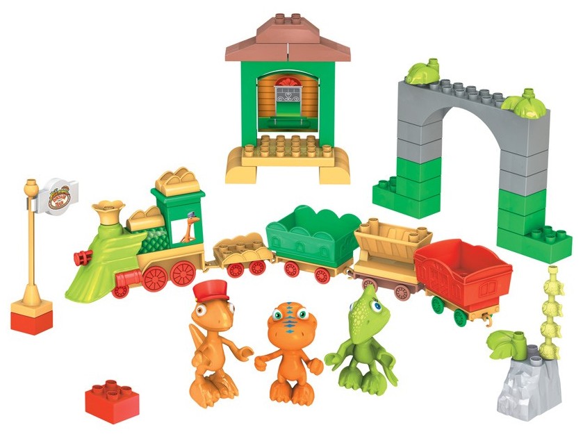 Todos a bordo del tren Dinosaurio ( Mega Bloks 7406 ) imagen b