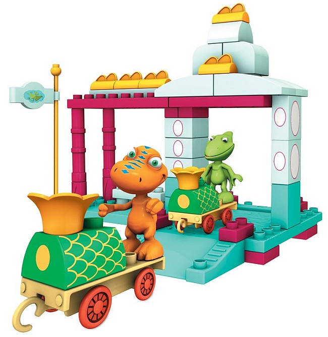 Imponente estación de tren del Triásico ( Mega Bloks 7421 ) imagen a