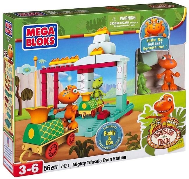 Imponente estación de tren del Triásico ( Mega Bloks 7421 ) imagen b