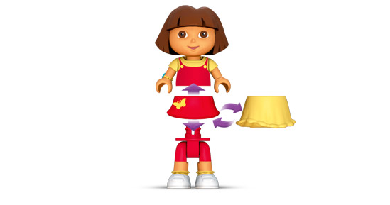 Aventura de Dora en el recreo ( Mega Bloks 3082 ) imagen c