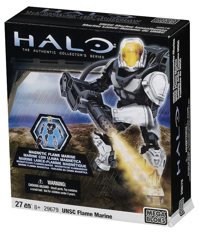UNSC Marine lanzallamas blanco ( Mega Bloks 29679 ) imagen b