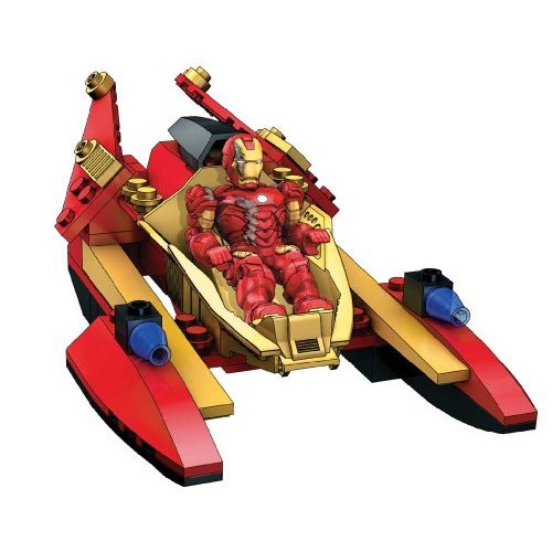 Iron Man 2 Persecución Jet-Boat ( Mega Bloks 91235 ) imagen a