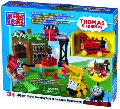 Trajabando duro en Sodor Steamworks ( Mega Bloks 10549 ) imagen b