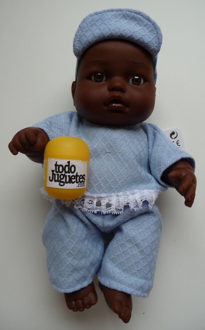 Niño negrito conjunto azul
