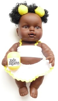 Niña negrita pompón amarillo modelo B