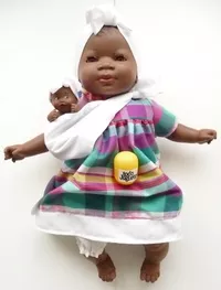 Maha negrita con bebé modelo A