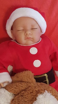 Bebito Calvito dormido ARTICULADO Noel