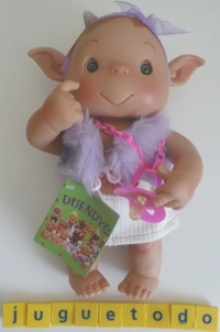 Duendy Niebla niña falda y chaleco borreguillo