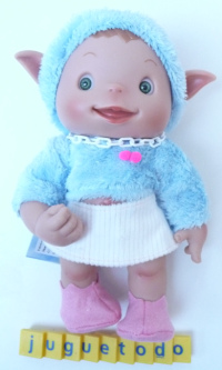 Duendy Sirve niña invierno azul