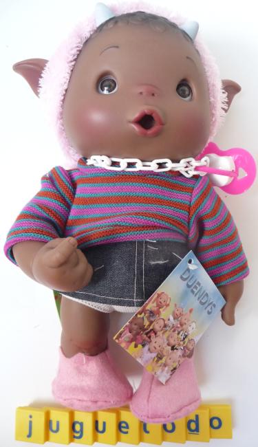 Duendy Gofry niña negrita  falda vaquera