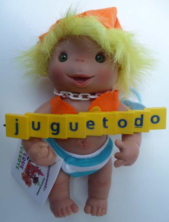 Peque Duendys Selkie niño gorro ribete amarillo