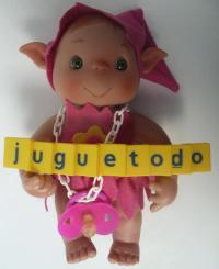 Peque Duendys Niebla niña pétalos rosa