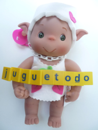 Peque Duendys Niebla niña gorro blanco
