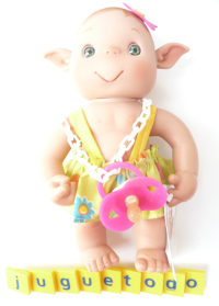 Peque Duendys Niebla niña vestido verano en verde
