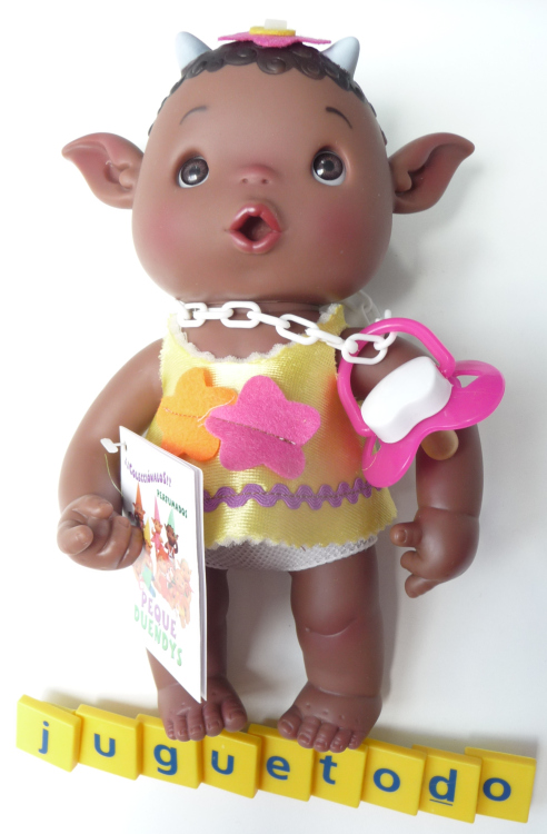 Peque Duendys Gofry niña flor rosa